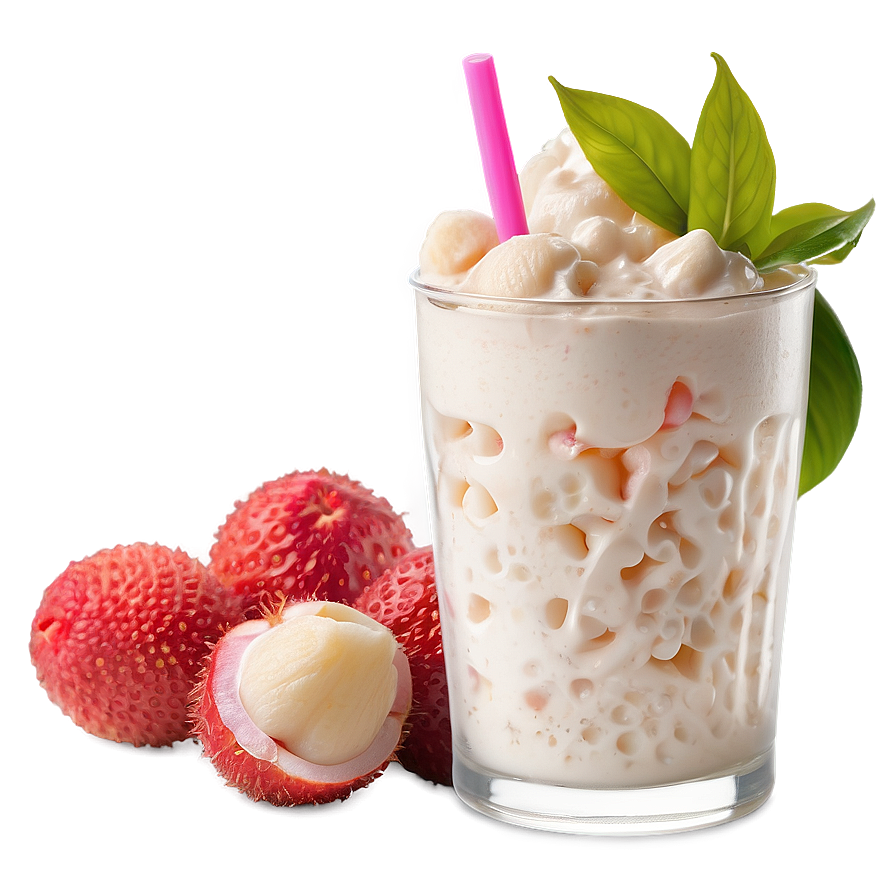 Lychee Milkshake Png 05242024 PNG Image