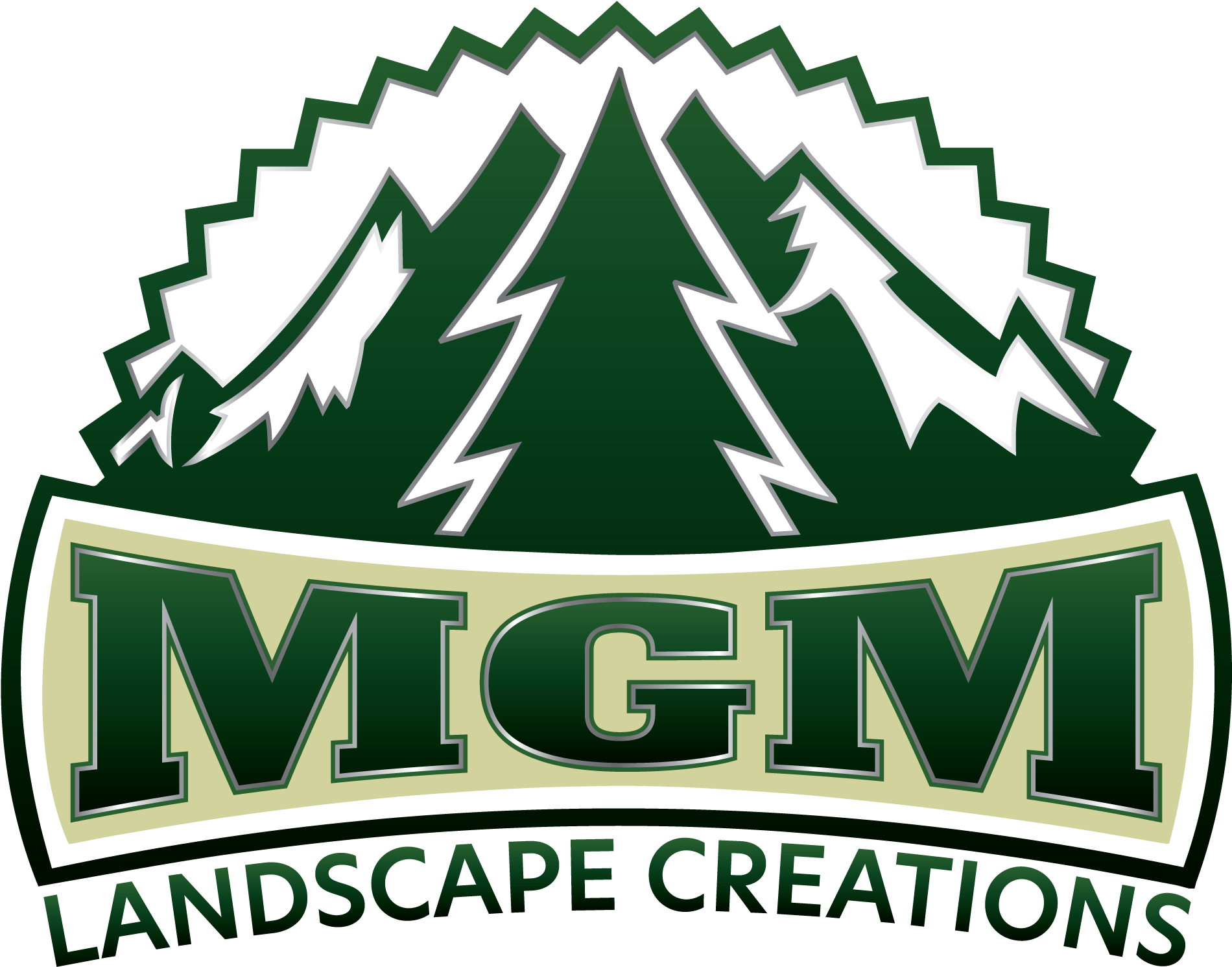 M G M Landscape Creations Logo PNG Image