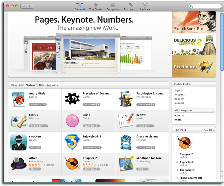 Mac App Store Interface PNG Image