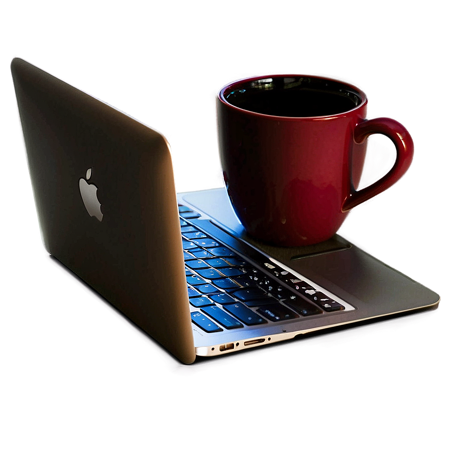 Macbook And Coffee Png 05062024 PNG Image