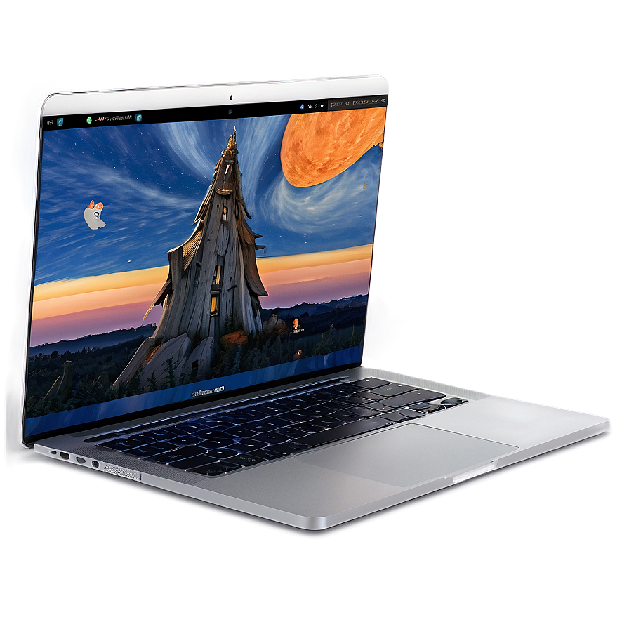 Macbook With Touch Bar Png Vkd86 PNG Image