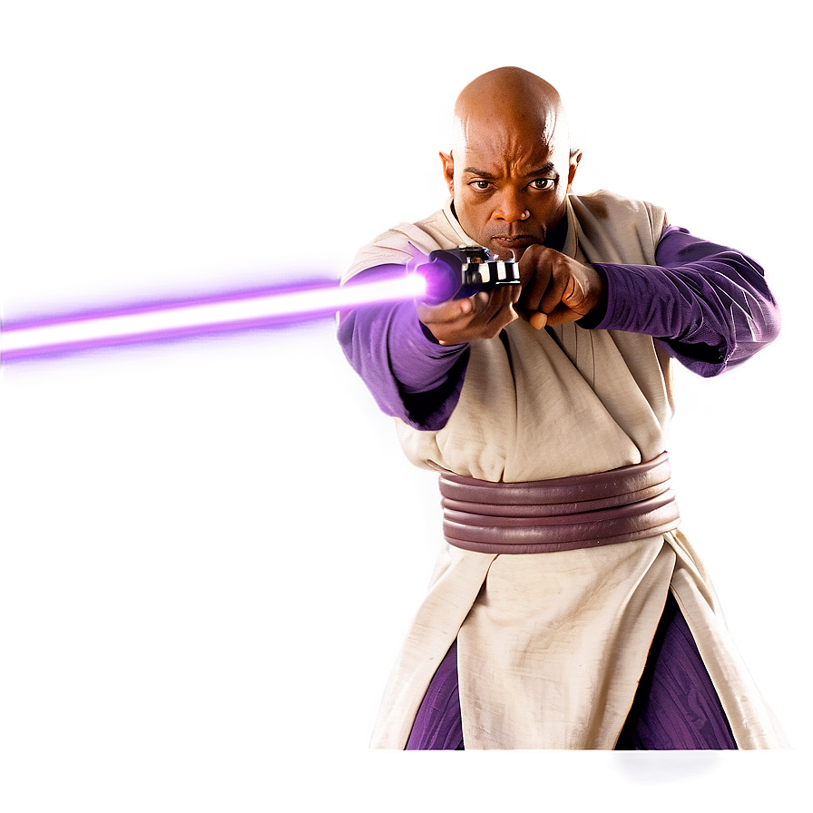 Mace Windu Movie Scene Png 40 PNG Image