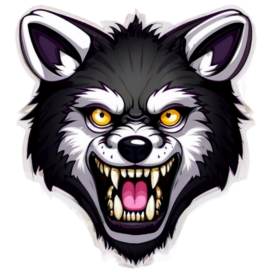 Mad Wolf Cartoon Png Lux PNG Image