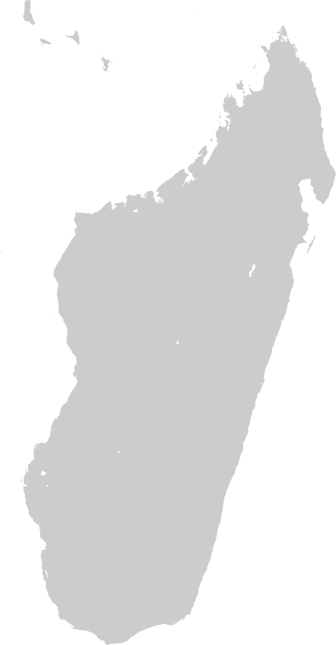 Madagascar Outline Map PNG Image