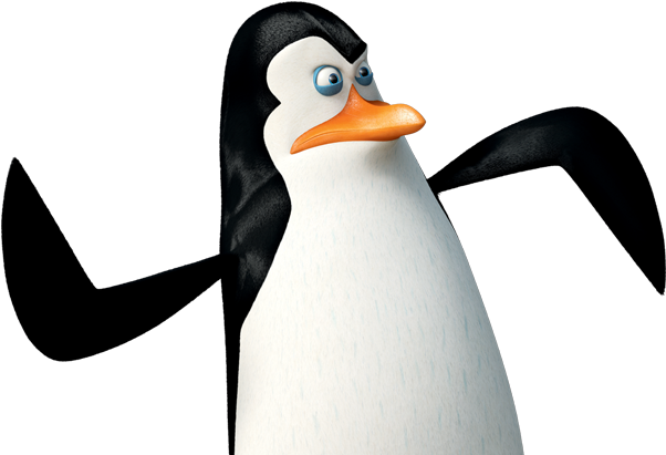 Madagascar Penguin Character PNG Image