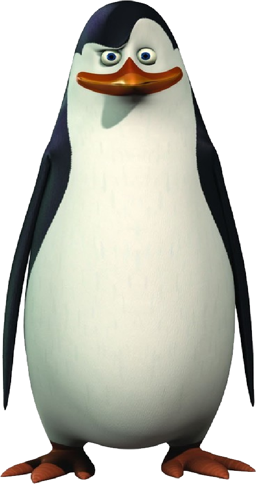 Madagascar Penguin Character PNG Image