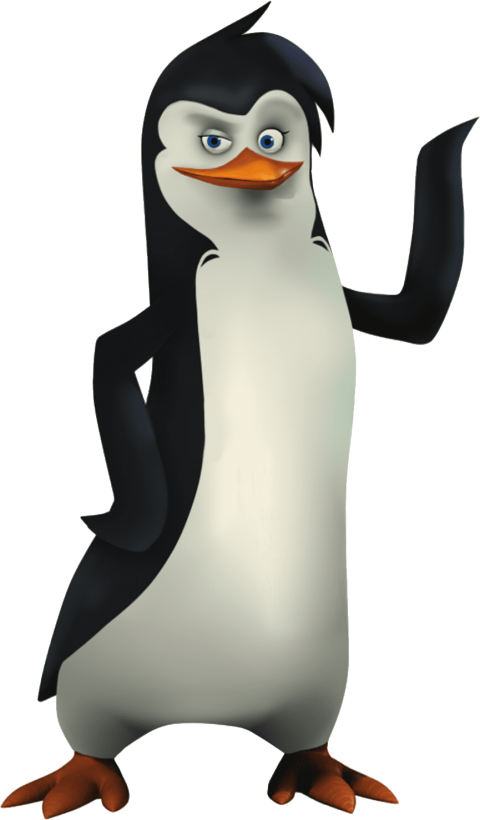 Madagascar Penguin Character Pose PNG Image