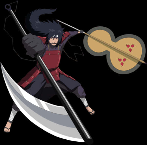 Madara_ Uchiha_ Anime_ Character_ Pose PNG Image