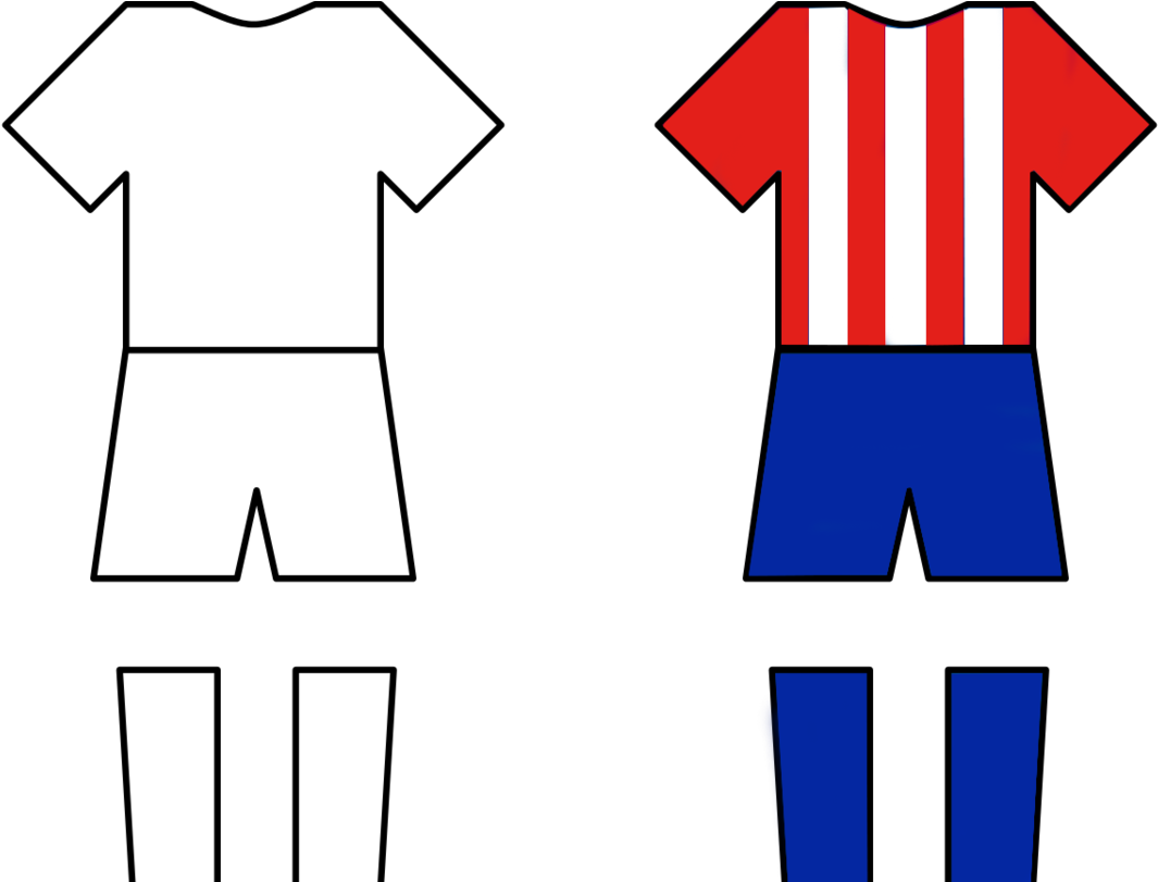 Madrid Football Team Kits Illustration PNG Image