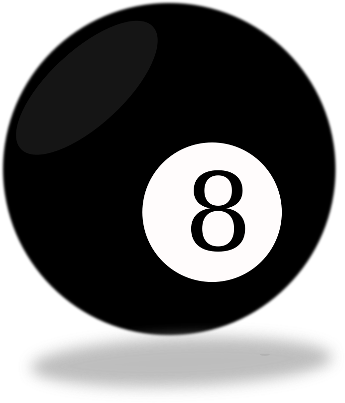 Magic Eight Ball Vector Illustration PNG Image