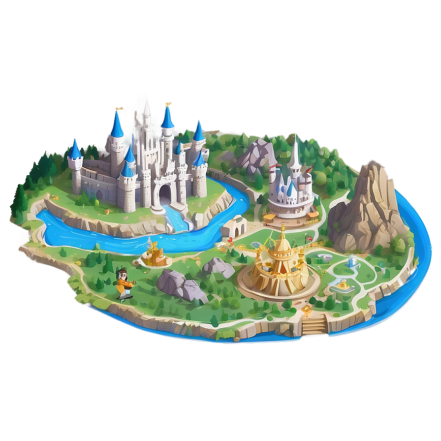 Magic Kingdom Mythical Map Png 06132024 PNG Image