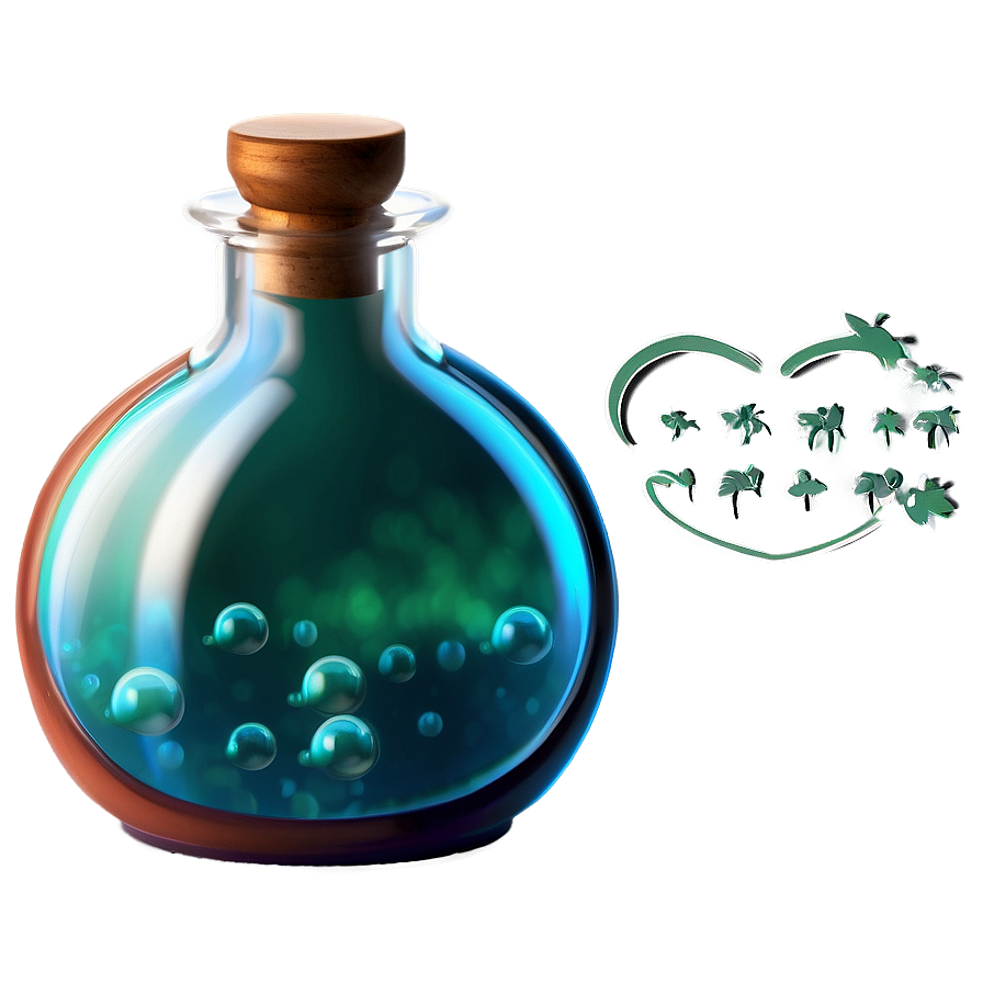 Magic Potion Bottle Fantasy Png Rqa PNG Image