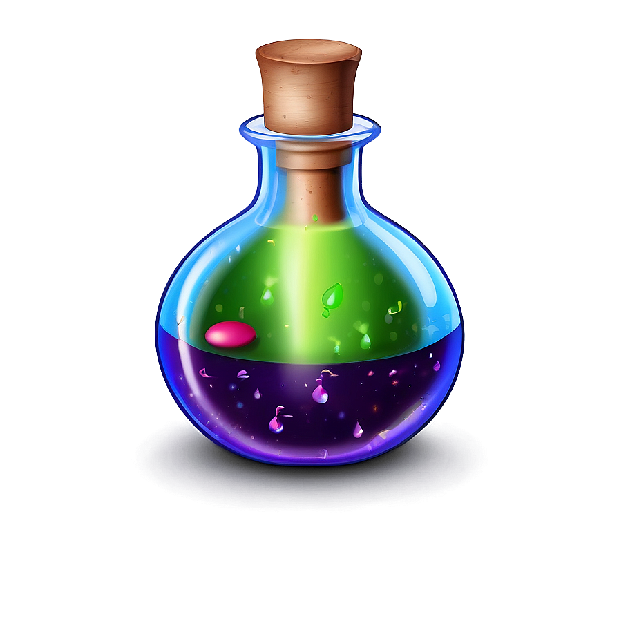 Magic Potion Bottle Fantasy Png Uba76 PNG Image