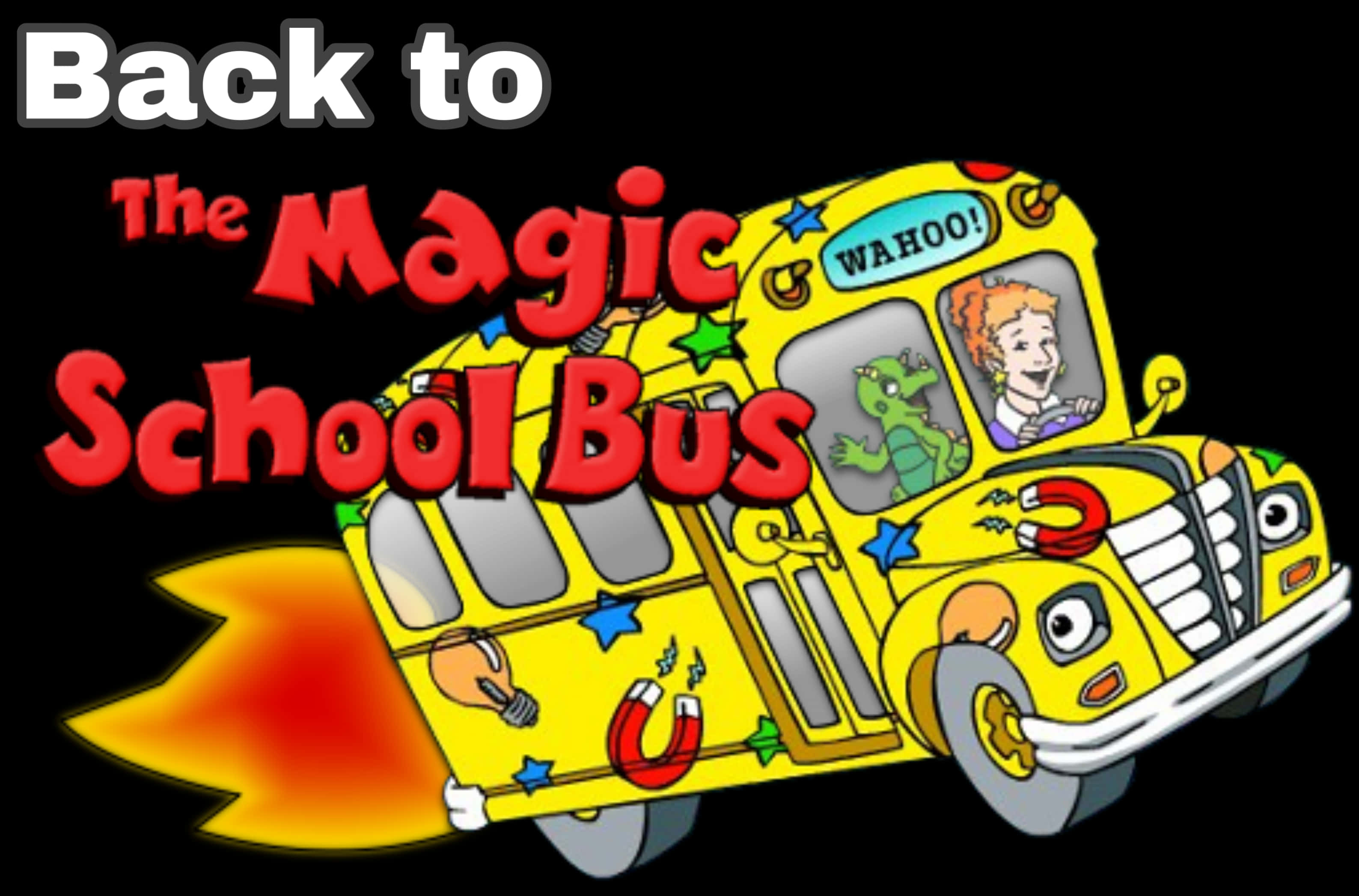 Magic School Bus Animated Graphic PNG Image