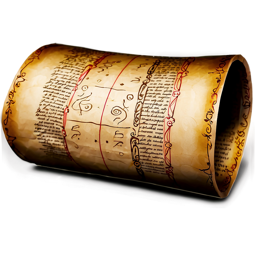 Magic Spell Scroll Paper Png 97 PNG Image