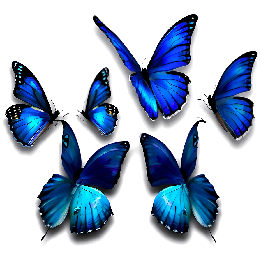 Magical Blue Butterflies Png 99 PNG Image