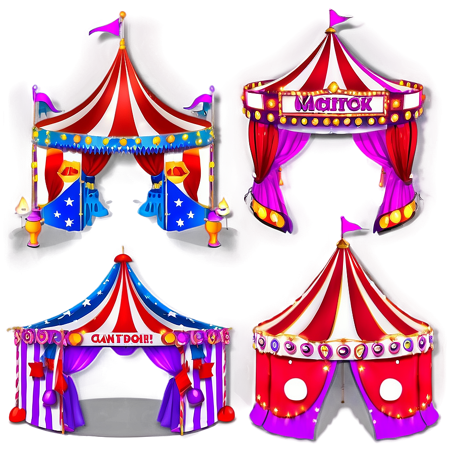 Magical Carnival Tent Setup Png 06282024 PNG Image