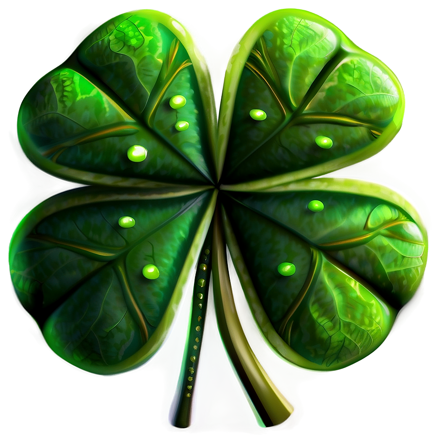 Magical Four Leaf Clover Png Ljt PNG Image