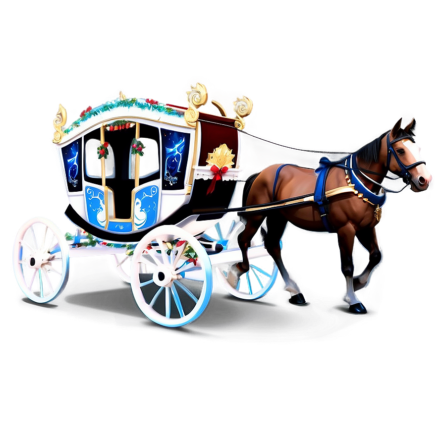 Magical Noel Carriage Png Fvs PNG Image