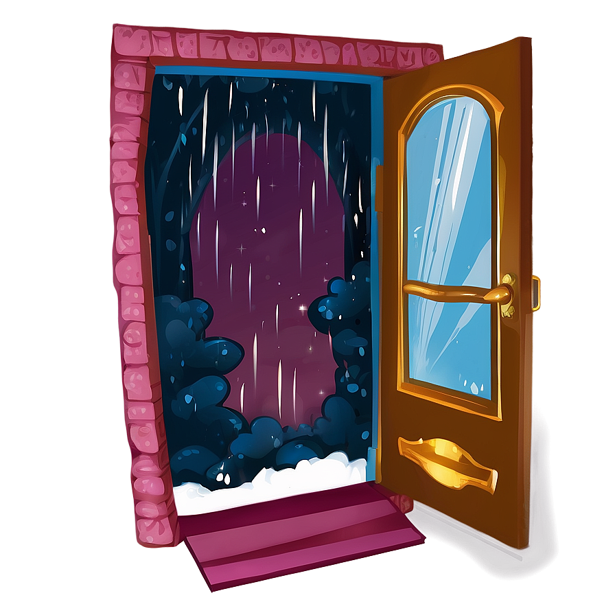 Magical Open Door Scene Png Aqr46 PNG Image