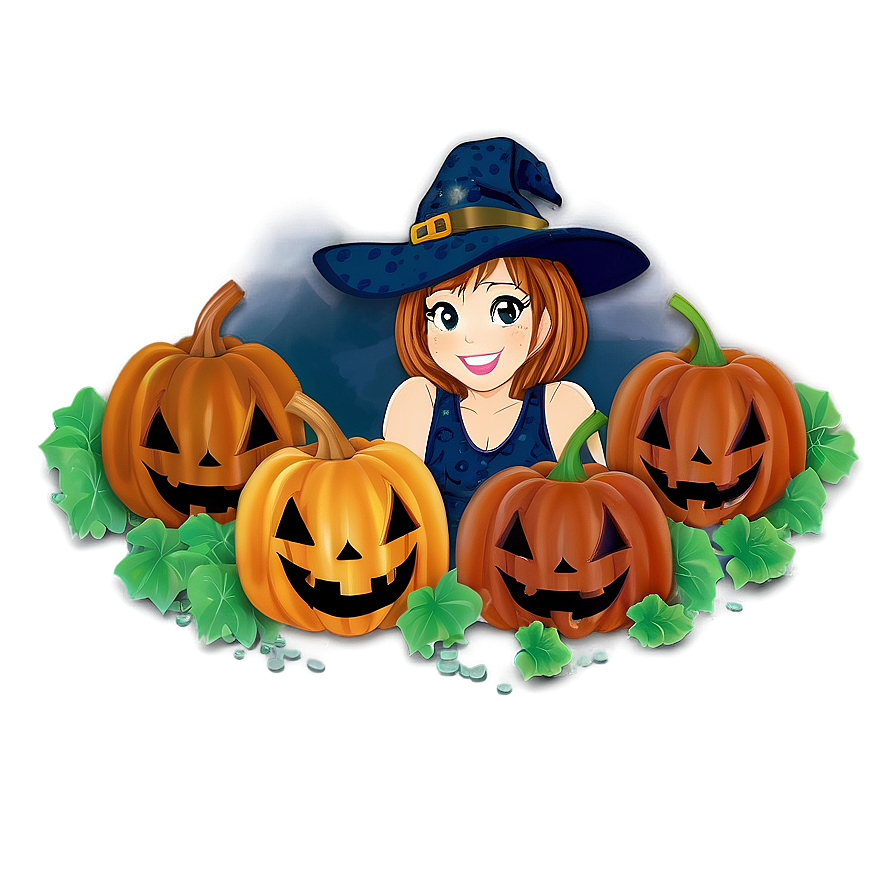 Magical Pumpkin Patch Evening Png 16 PNG Image