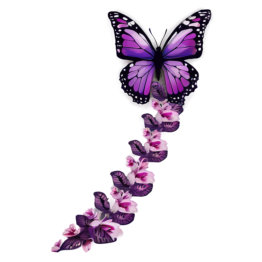 Magical Purple Butterfly Png 14 PNG Image