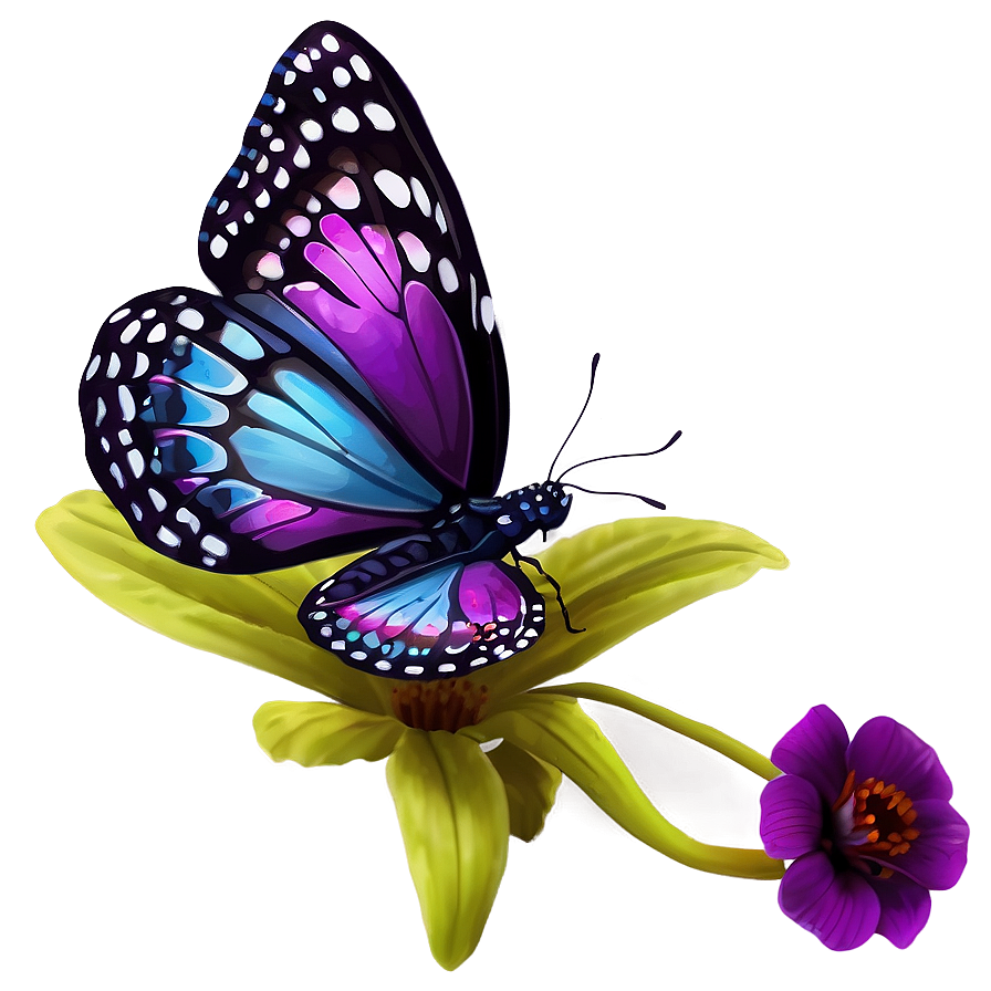 Magical Purple Butterfly Png 8 PNG Image