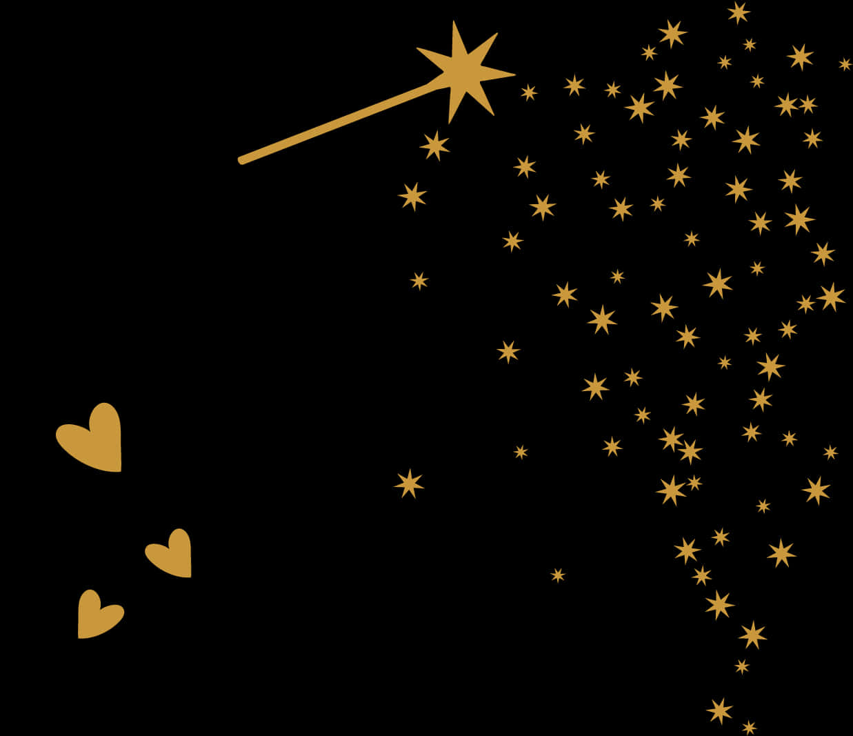 Magical Wand Stardust Vector PNG Image