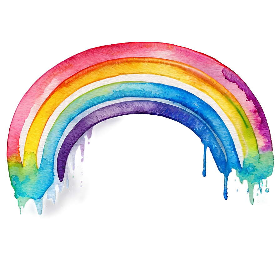 Magical Watercolor Rainbow Png Adi28 PNG Image