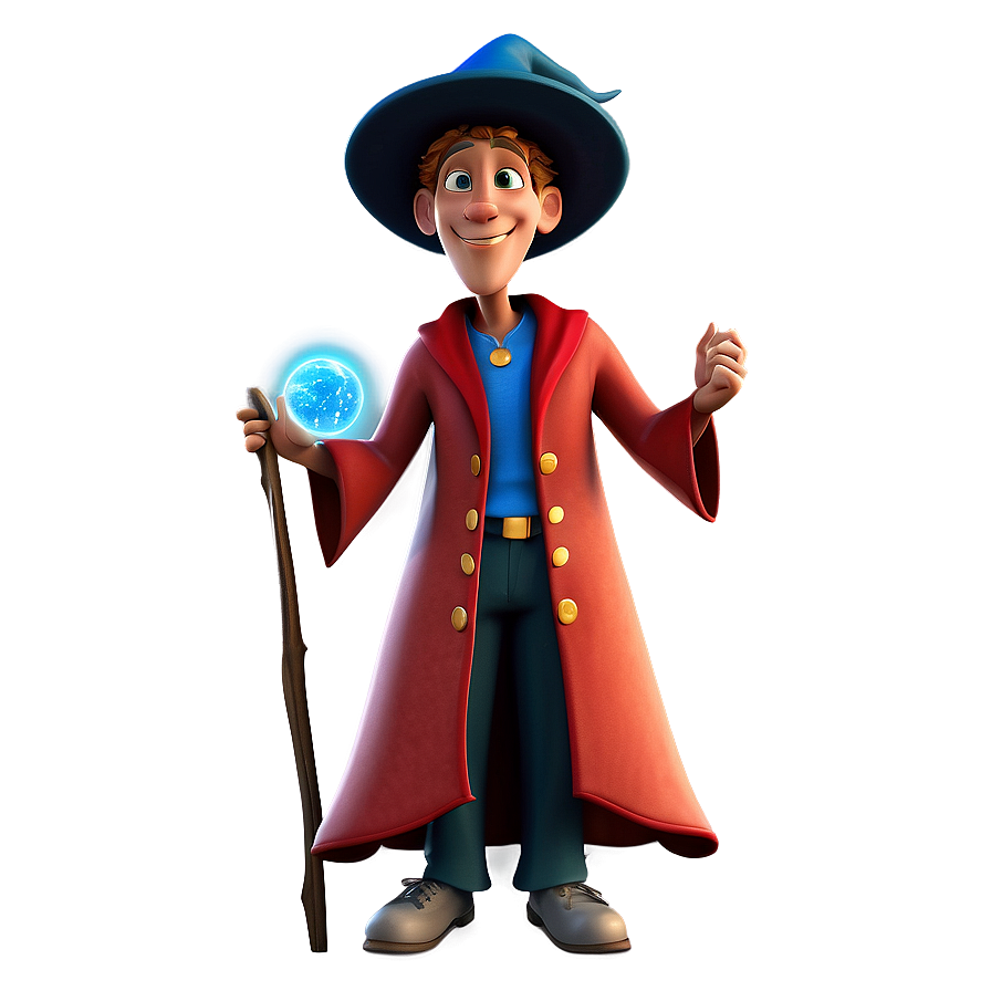 Magical Wizard Cartoon Character Png 06122024 PNG Image