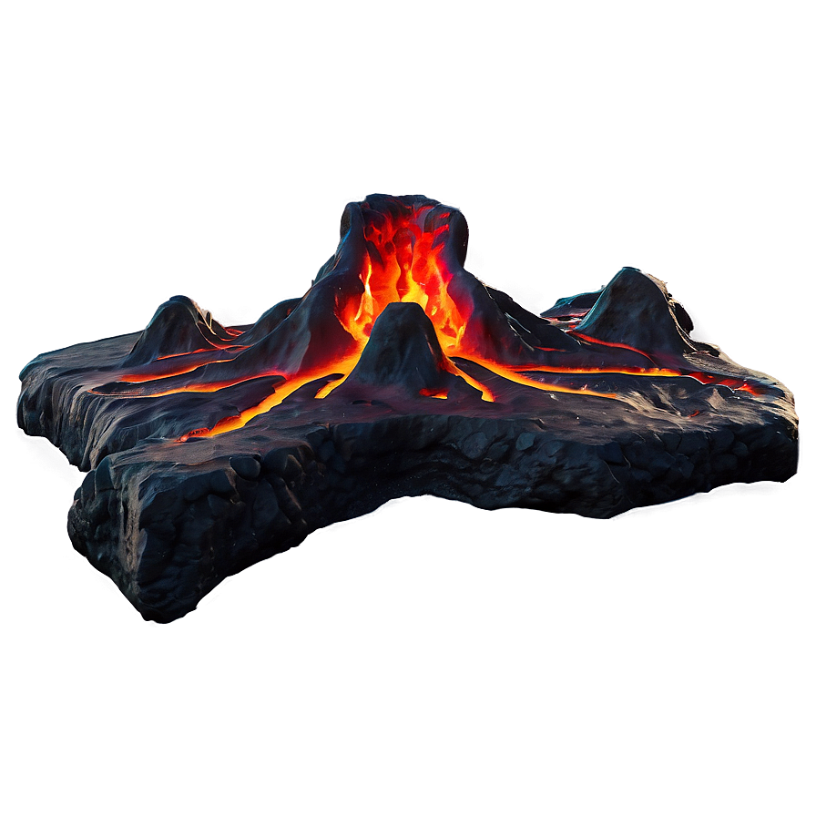 Magma Cracks Effect Png 3 PNG Image