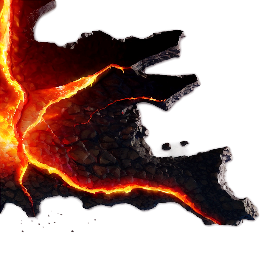 Magma Cracks Effect Png Era66 PNG Image