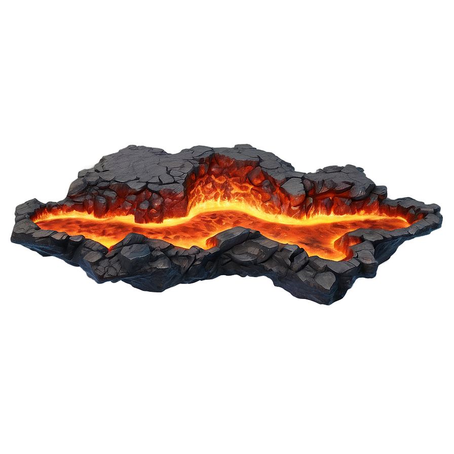 Magma Cracks Effect Png Fgy17 PNG Image