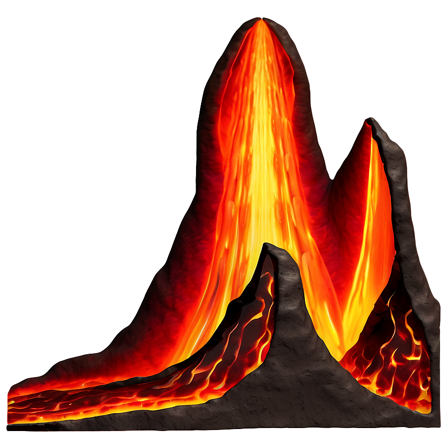 Magma Flow Lava Png Noy PNG Image