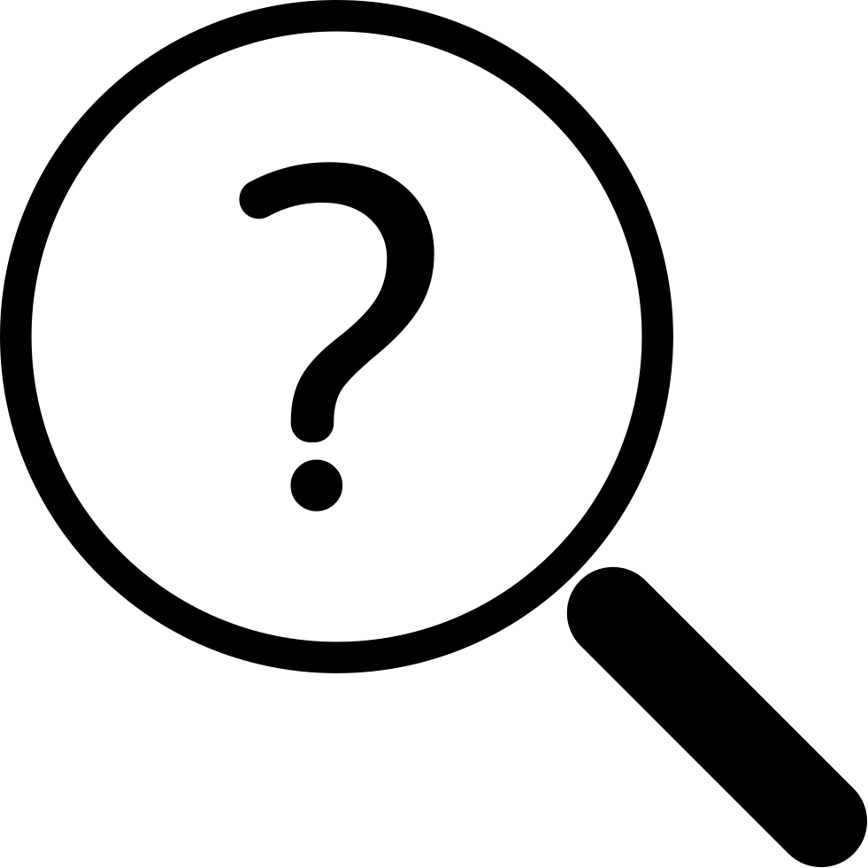 Magnifying Glass Question Mark PNG Image