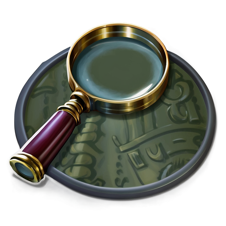 Magnifying Glass With Clues Png 05042024 PNG Image