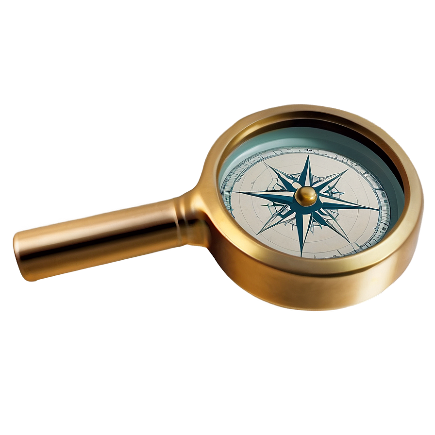 Magnifying Glass With Compass Png 87 PNG Image