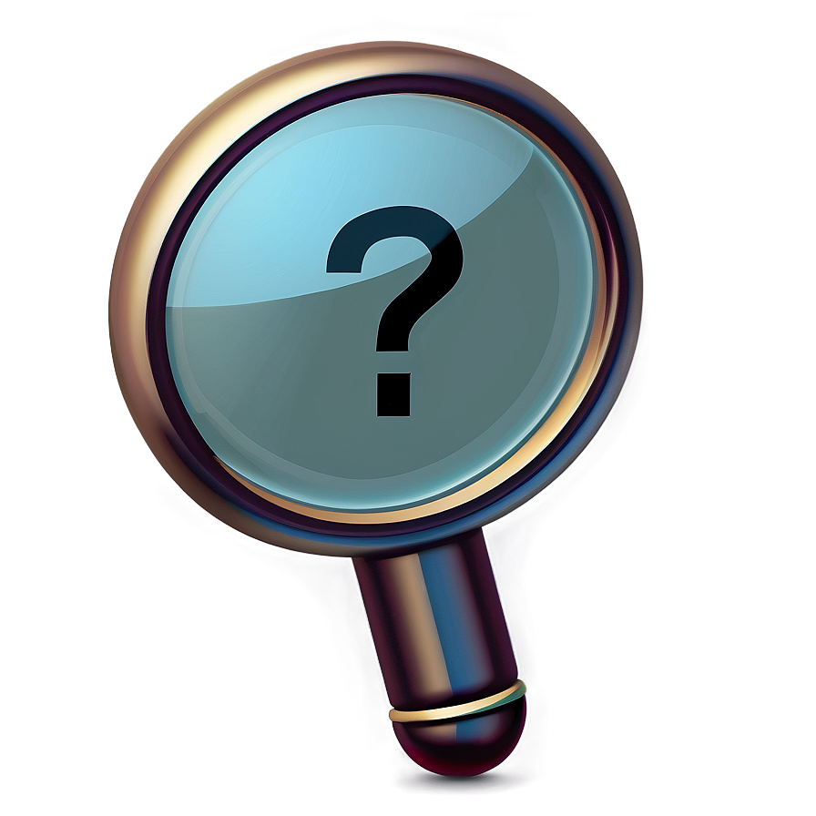 Magnifying Glass With Question Mark Png Nbx PNG Image