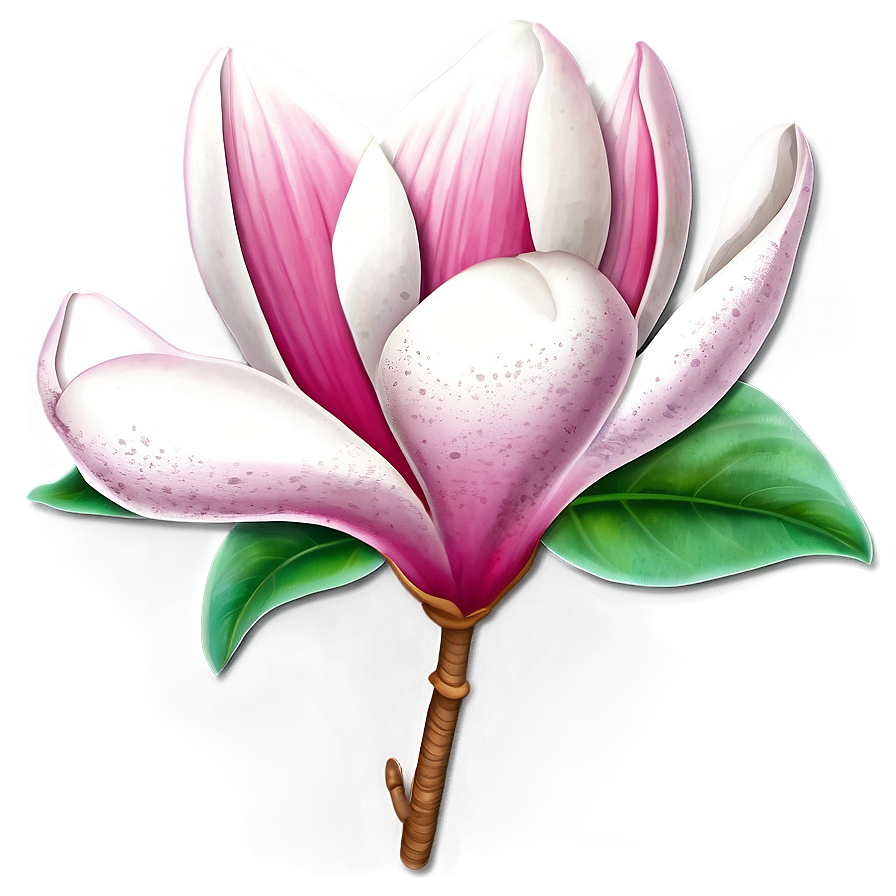 Magnolia Flower Sticker Png Wfp95 PNG Image