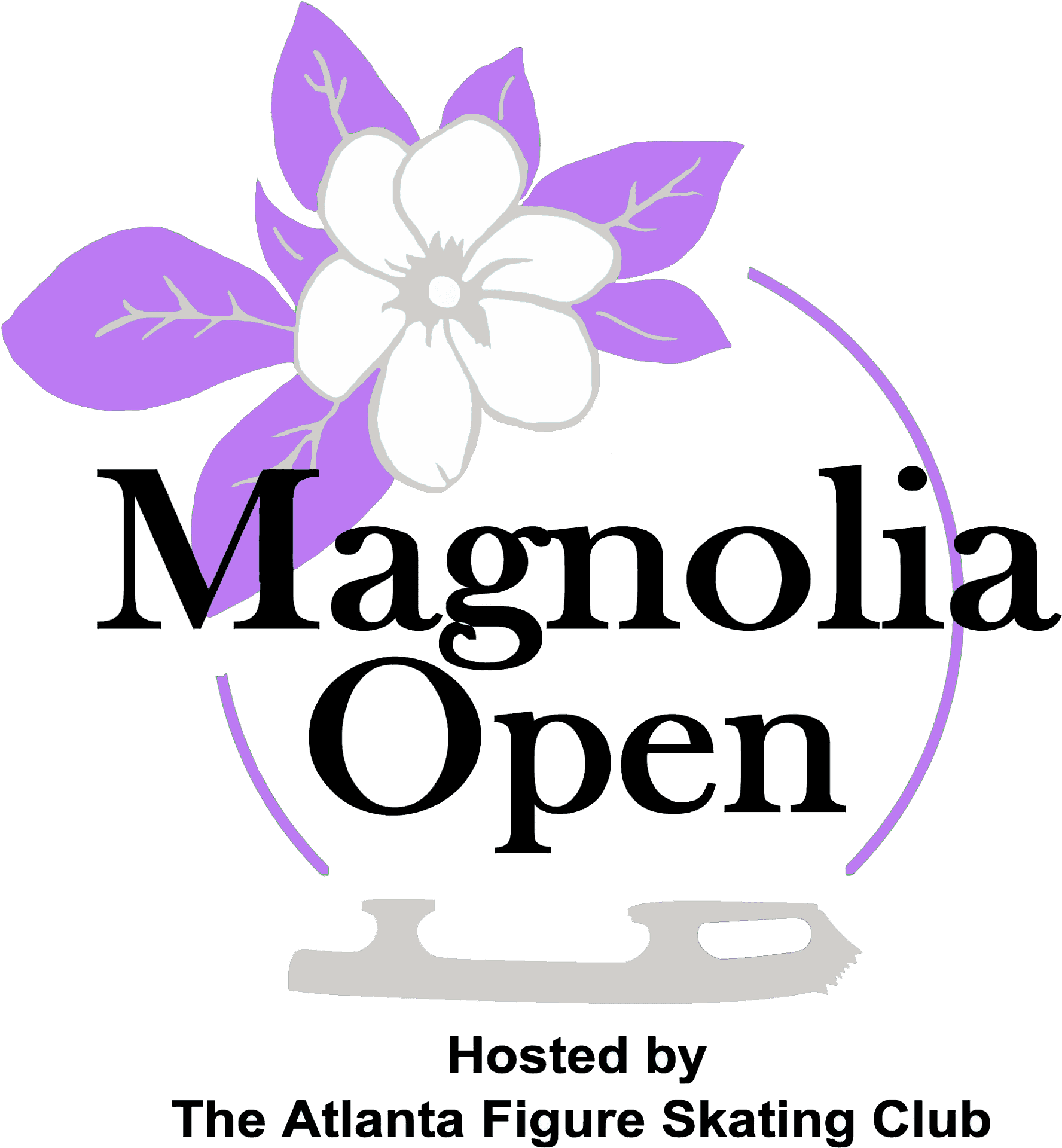 Magnolia Open Figure Skating Event Logo PNG Image