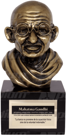 Mahatma Gandhi Bust Sculpture PNG Image