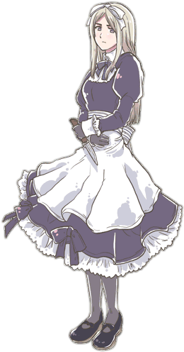 Maid Anime Character Illustration PNG Image