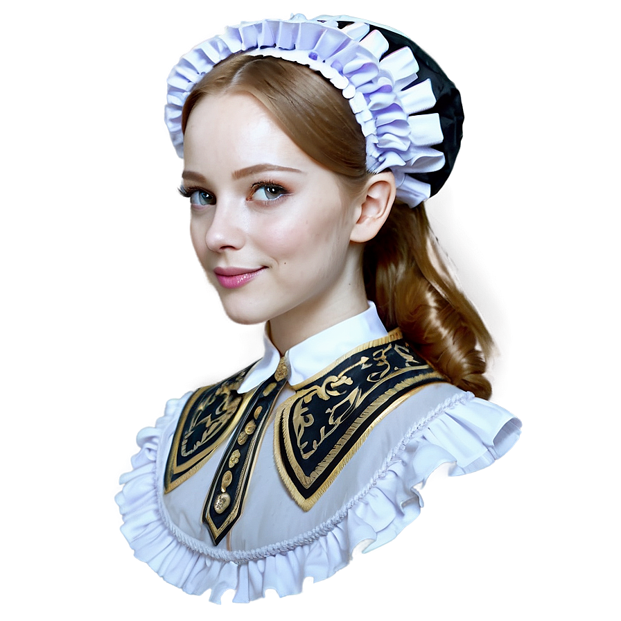 Maid Hat In Detail Png 06292024 PNG Image