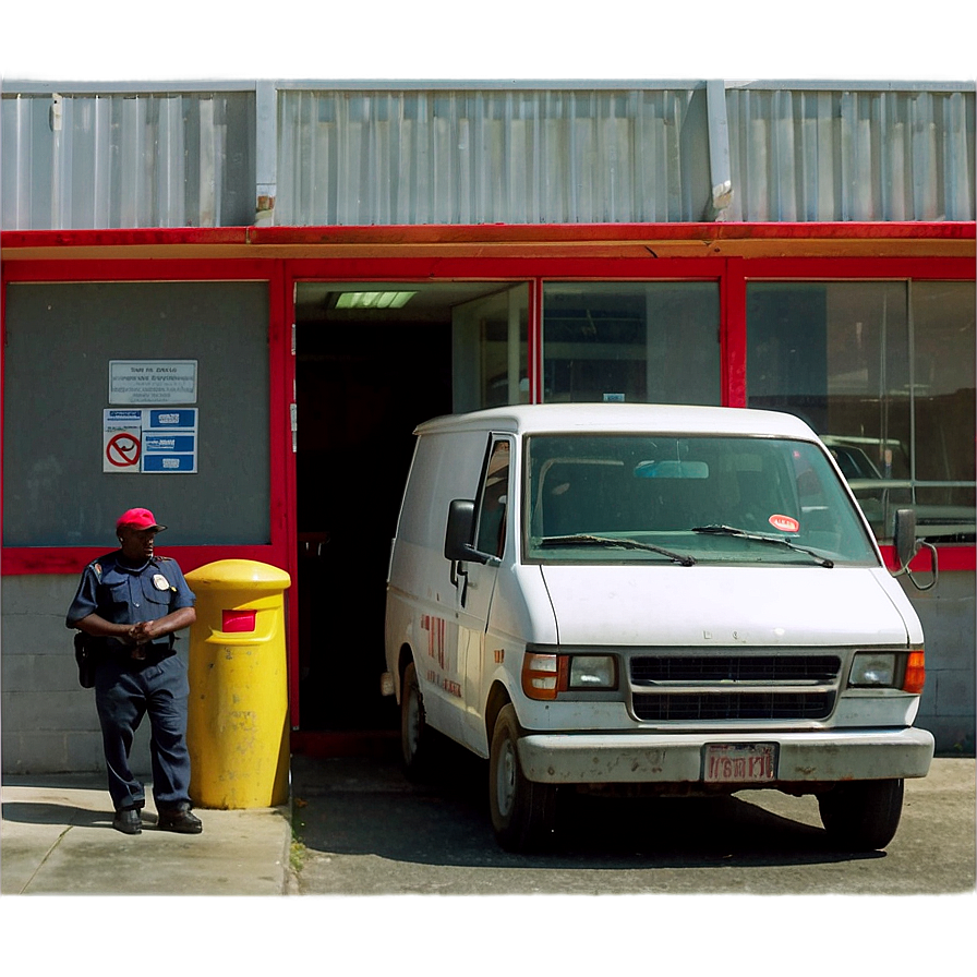 Mail Truck At Post Office Png 80 PNG Image