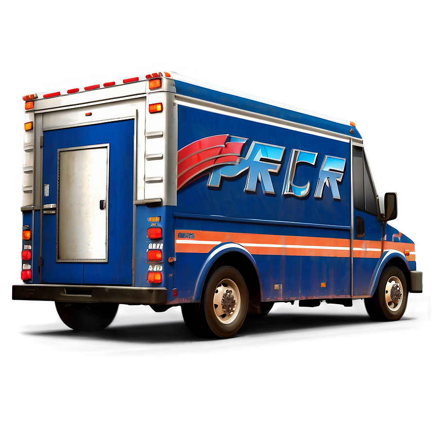 Mail Truck With Open Back Png Ylk29 PNG Image