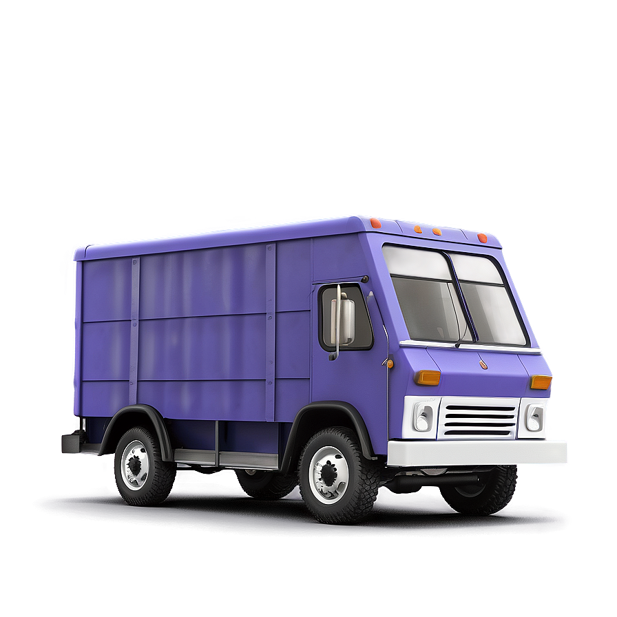 Mail Truck With Parcel Boxes Png 81 PNG Image