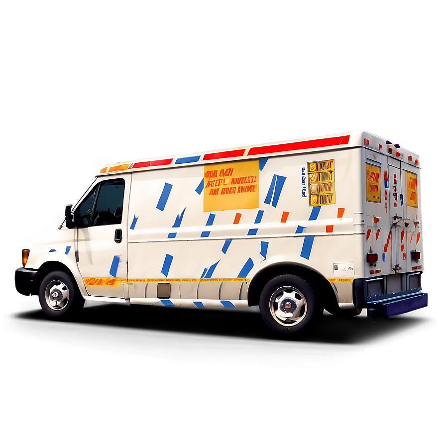 Mail Truck With Parcel Boxes Png Drj50 PNG Image