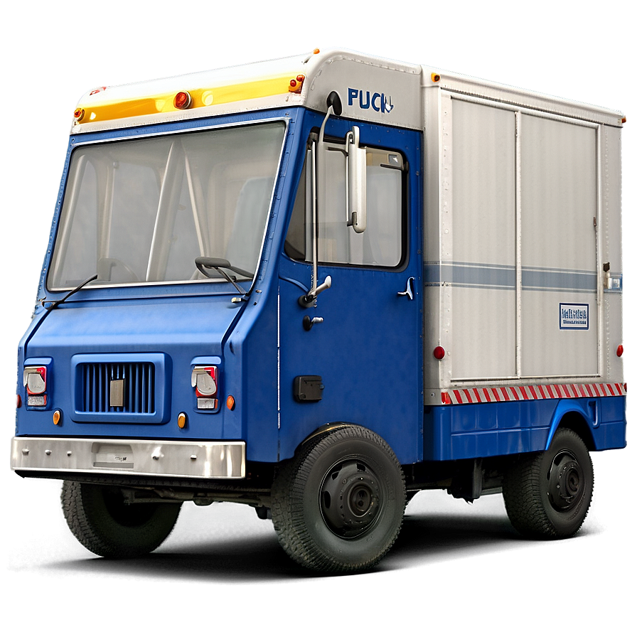 Mail Truck With Parcel Boxes Png Huj PNG Image