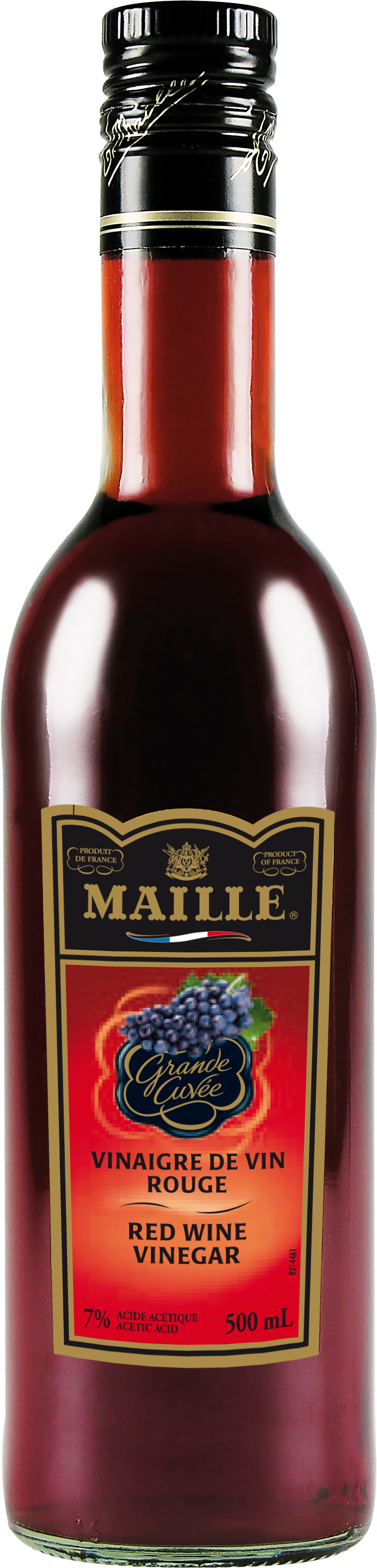 Maille Red Wine Vinegar Bottle PNG Image