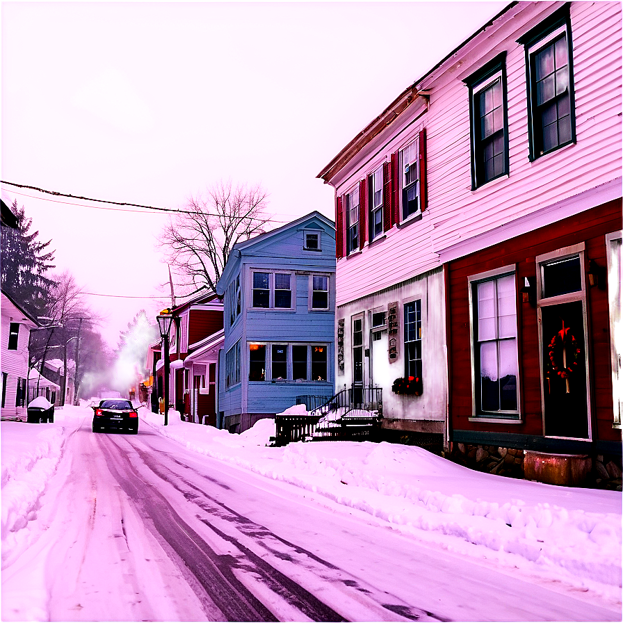 Maine's Quiet Snowy Streets Png Uls41 PNG Image